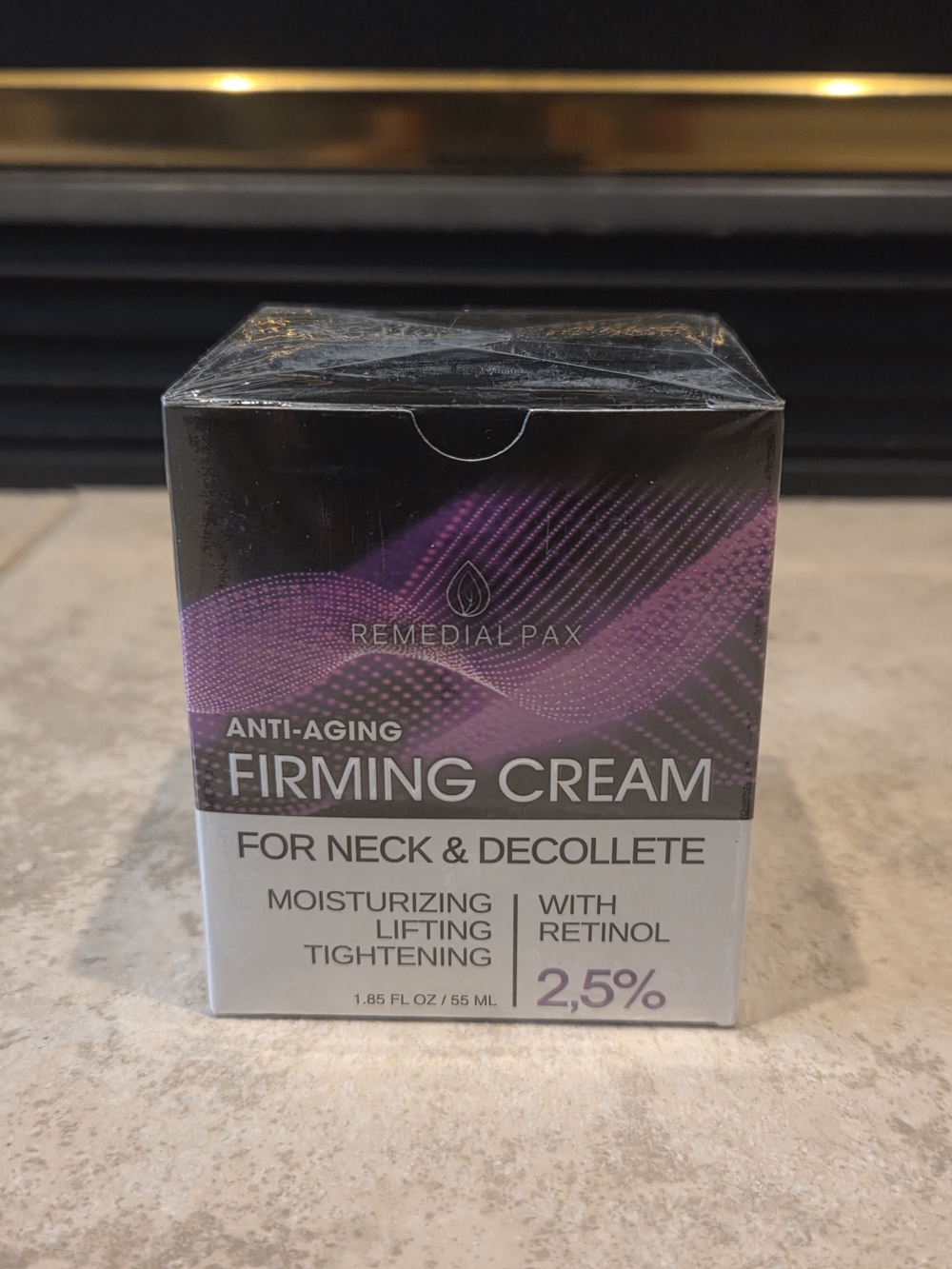 Remedial Pax Anti-Aging Firming Cream for Neck & Decollete - Purple/Black